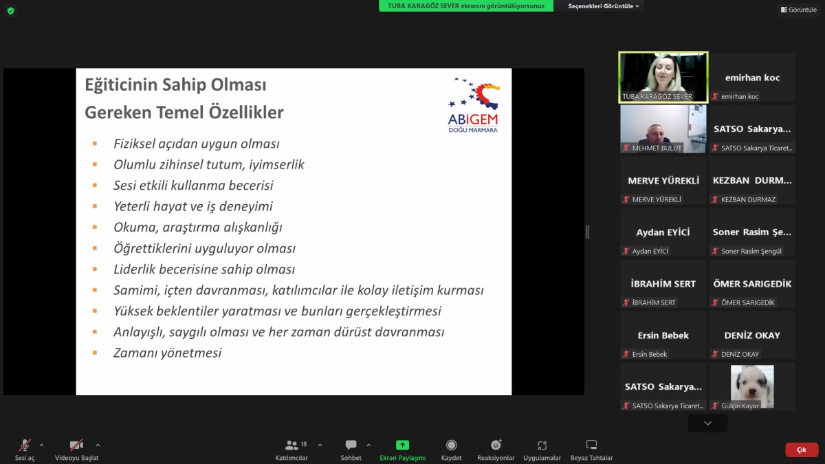 Etkili ve Profesyonel Sunumun Tüm Ayrıntıları SATSO’da İşlendi