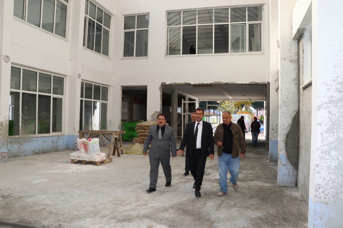Sezginler Mesleki ve Teknik Anadolu Lisesi Uygulama Oteli ve Okul İnşaatı İncelendi