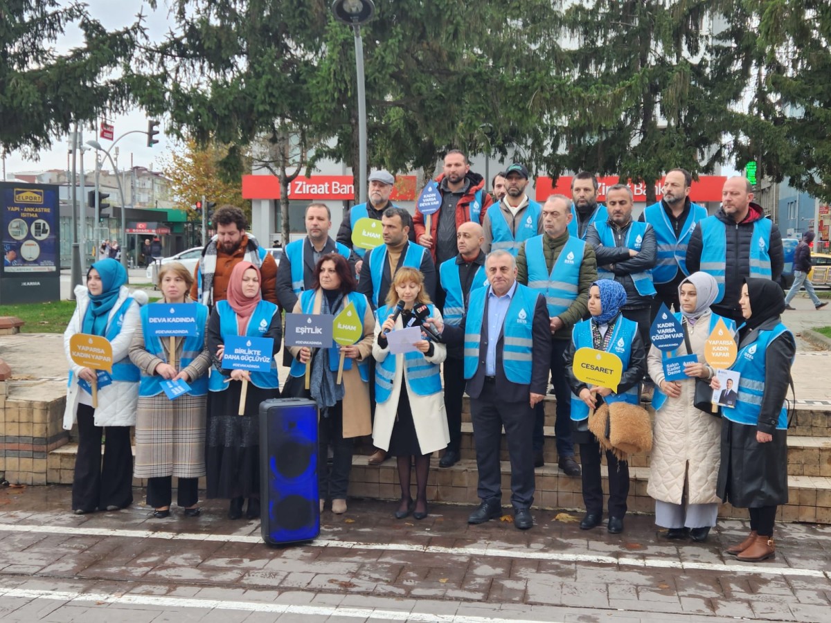 DEVA PARTİSİNDEN  Kadına Yönelik Şiddetle Mücadele Günü Açıklaması