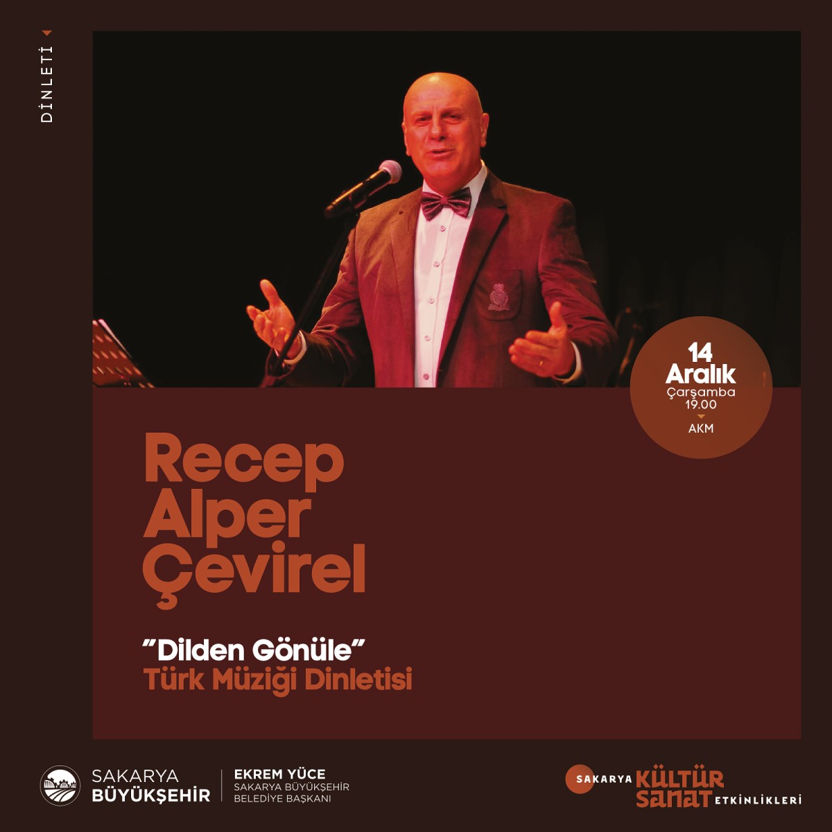 Etkinlikler Türk Müziği Dinletisi  ile devam edecek