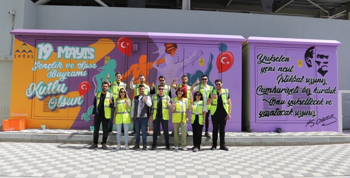 SEDAŞ, 19 Mayıs gençlik enerjisini trafoya yansıttı