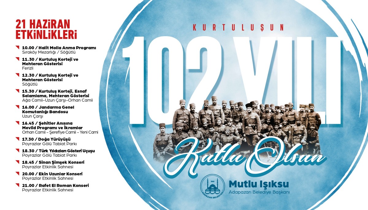 Kurtuluşun 102. Yılı Coşkuyla Kutlanacak