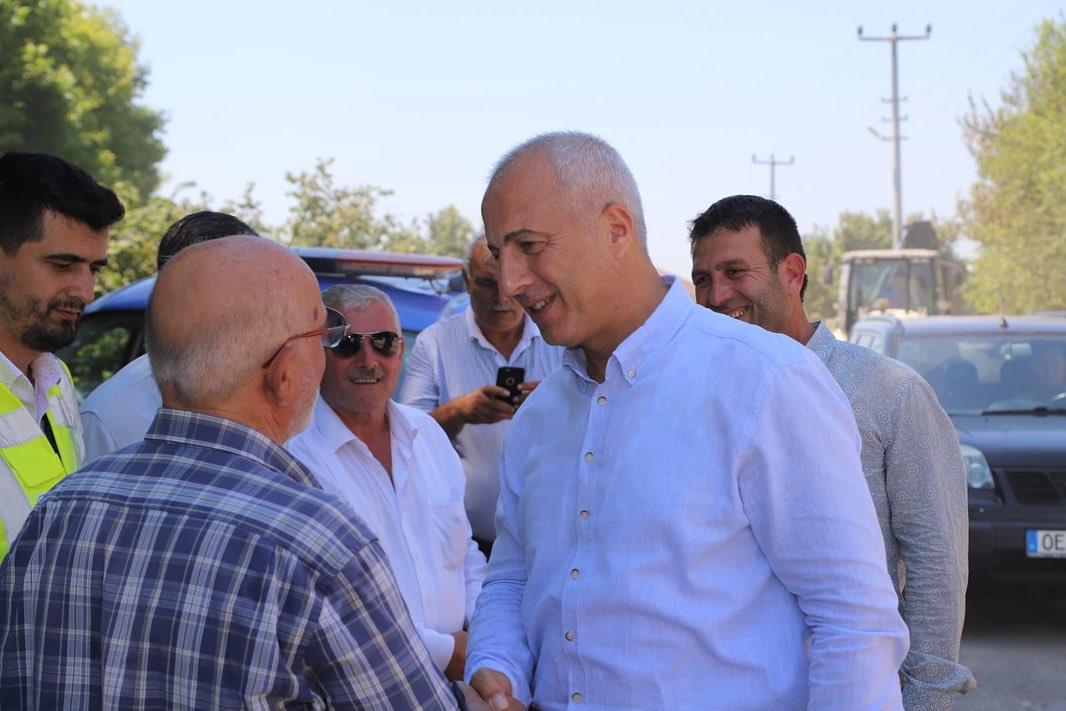 BAŞKAN BABAOĞLU SAHADA ÇALIŞMALARI İNCELEDİ