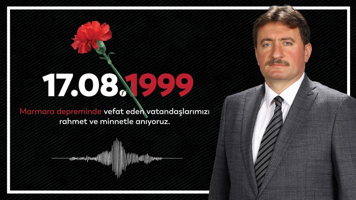 Ferizli Belediye Başkanı İsmail Gündoğdu, 17 Ağustos Marmara Depremi'nin 24. yıl dönümü dolayısıyla bir mesaj yayımladı. 