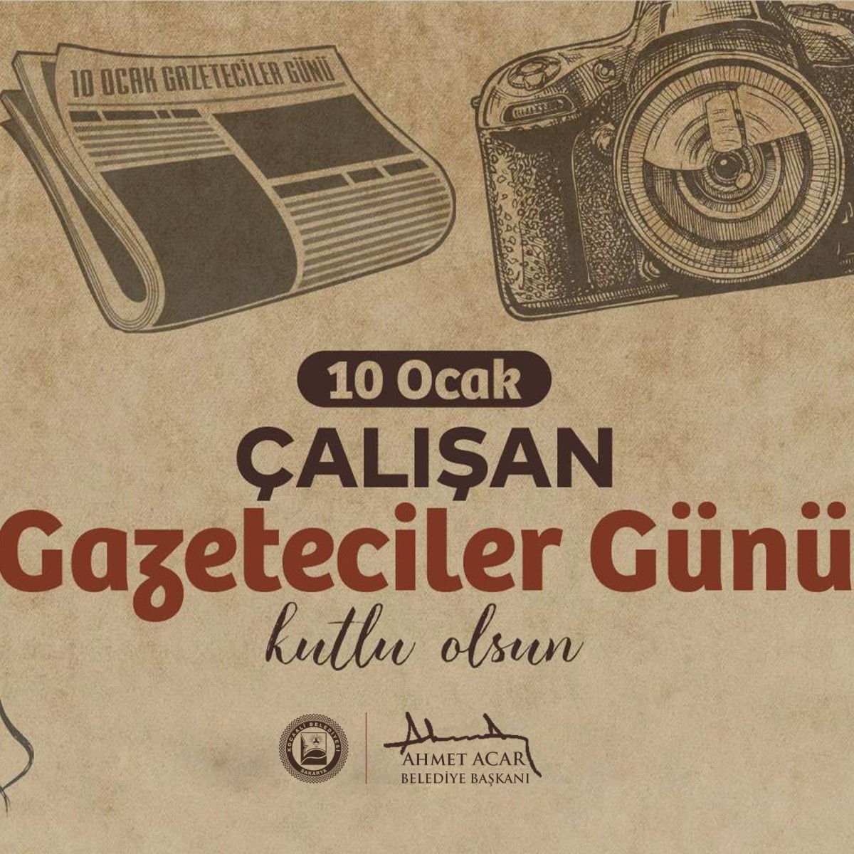 Kocaali Belediye Başkanı Ahmet Acar 10 Ocak Çalışan Gazeteciler Günü'nü kutladı