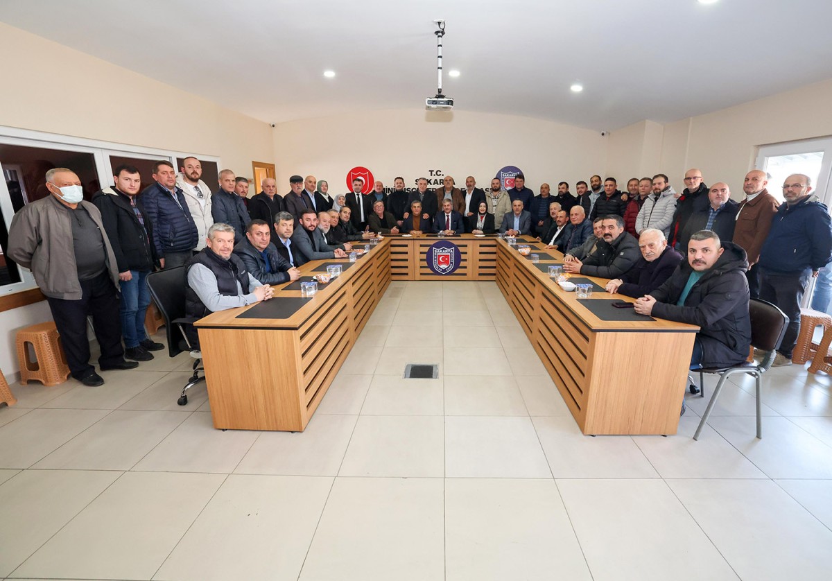 Yusuf Alemdar Minibüsçüler Esnaf Odası’nda konuştu