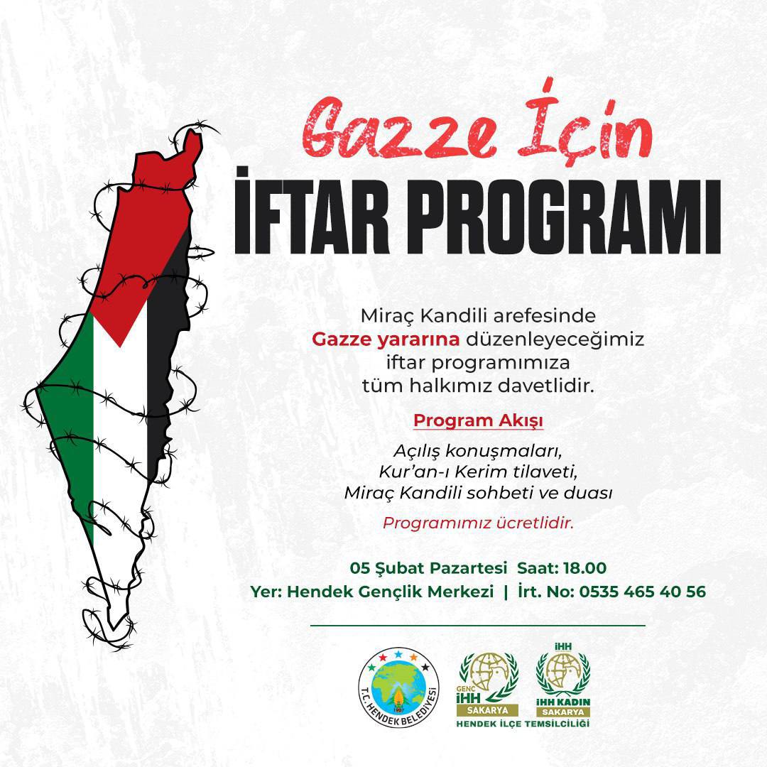Gazze için iftar programı
