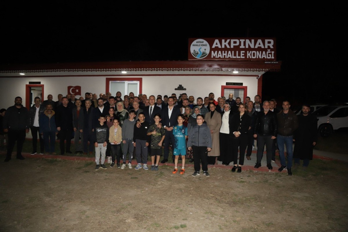 BAŞKAN BABAOĞLU AKPINAR’DA KONUŞTU