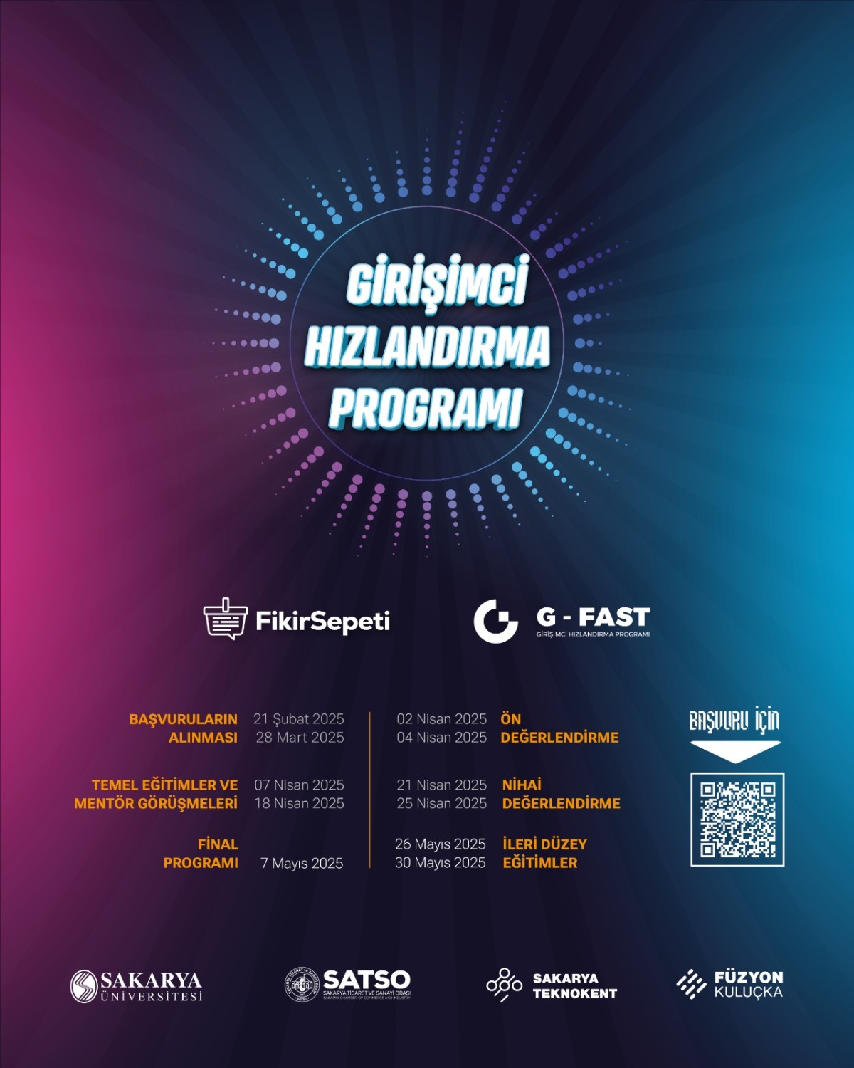 G-Fast/Fikir Sepeti Girişimci Hızlandırma Programı İçin Yeni Dönem Başvuruları Başladı