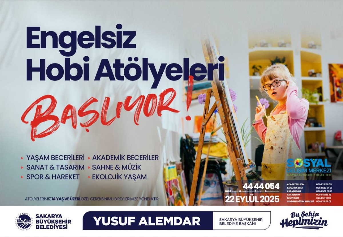 Engelsiz Hobi Atölyelerinde Kayıtlar Başlıyor
