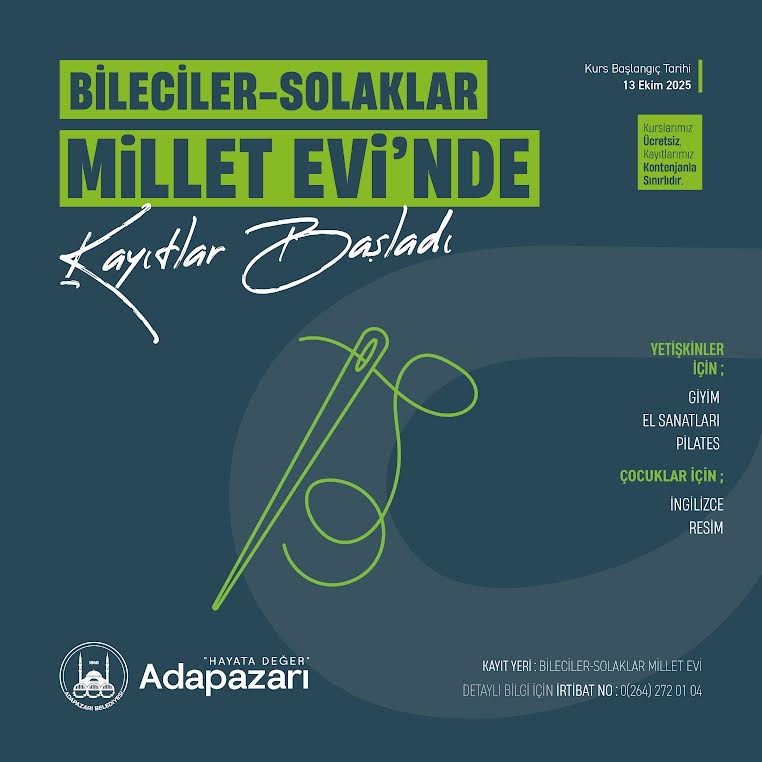 Bilgi ve Millet Evleri’nde Kurslar Başlıyor