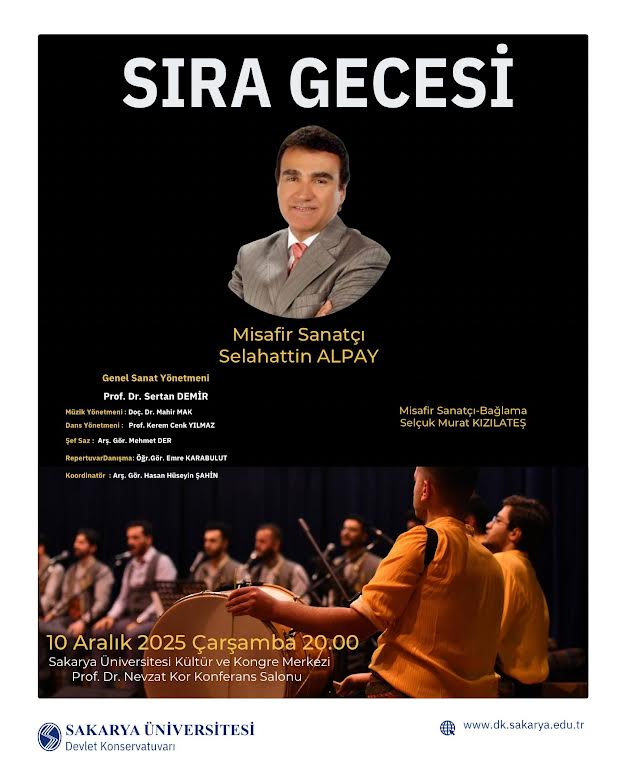 SAU, Sakaryalıları Sıra Gecesine Bekliyor
