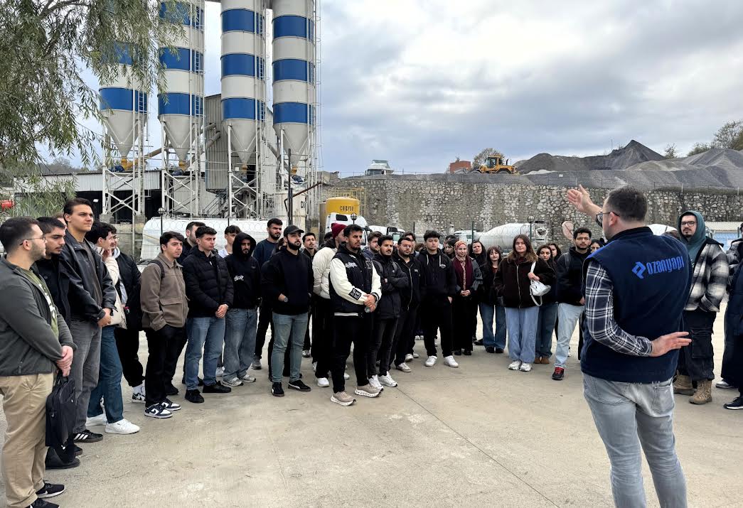 Beton Santrali ve Agrega Ocağında Ders Yaptılar 