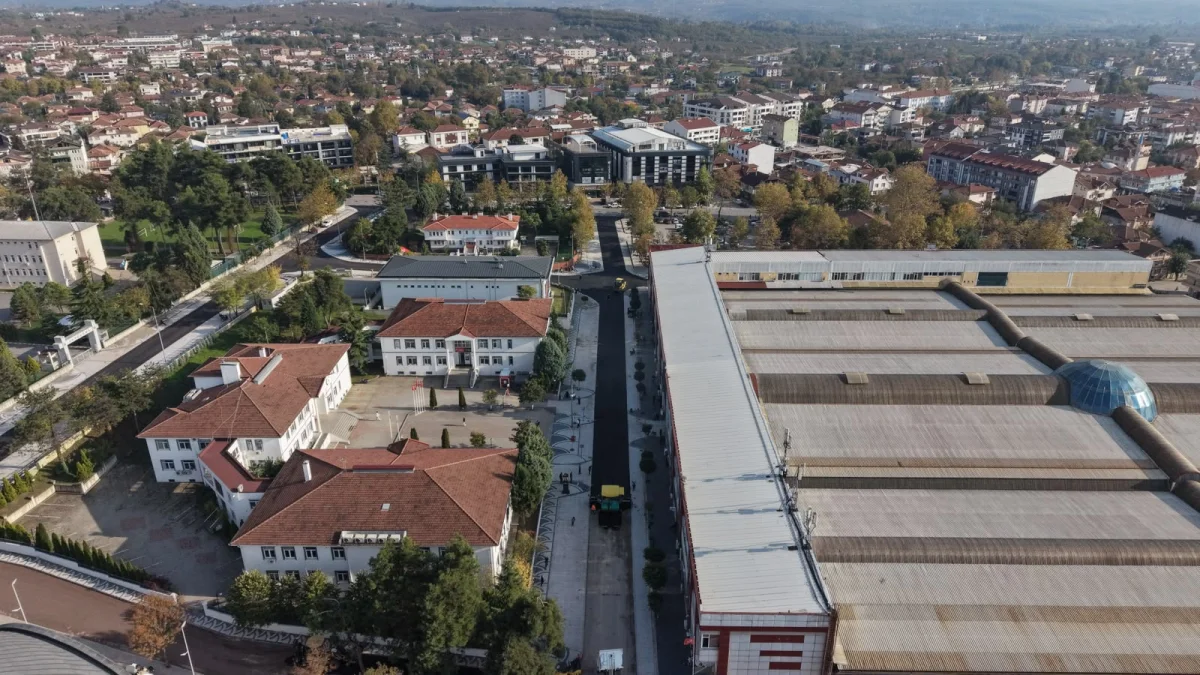 Hendek’in tam kalbindeki en önemli
güzergahlar tablo gibi işleniyor