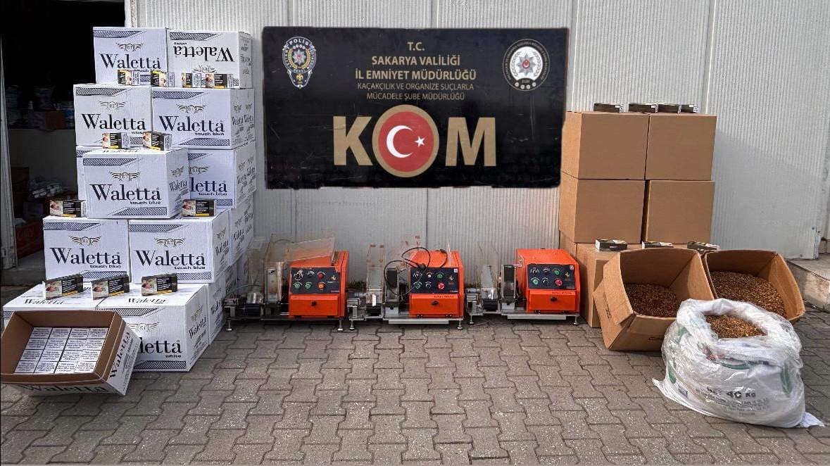 Sakarya’da Kaçak Tütün Operasyonu