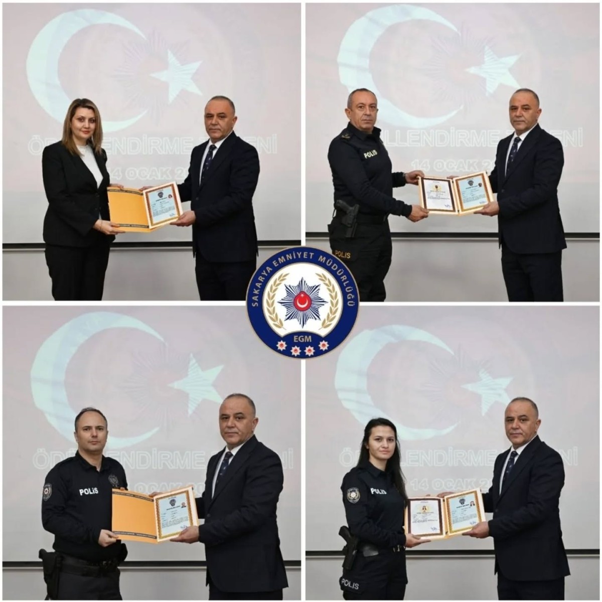  Sakarya Emniyetinde Başarıya Ödül