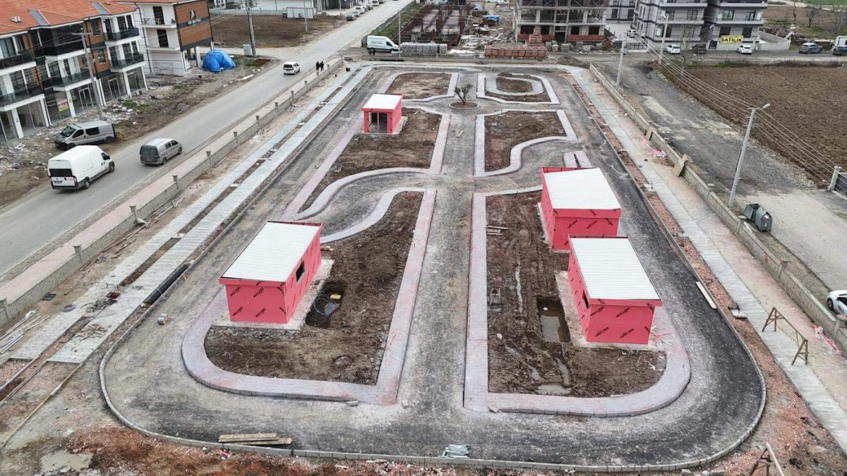 Arifiye Trafik Parkı’nda Çalışmalar Sürüyor
