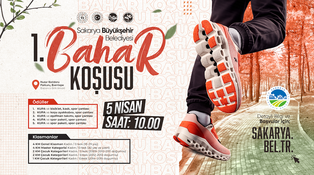 Sakaryalılar Baharı ‘Huzur Koridoru’nda Koşarak Karşılayacak