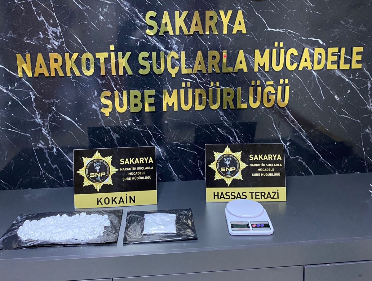 Sakarya'da 489 Gram Kokain Ele Geçirildi