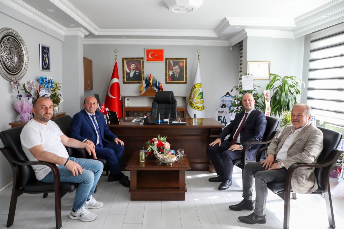 Kaymakam Hasan Balcı’dan Başkan Mehmet Ata’ya ‘Hayırlı Olsun’ Ziyareti