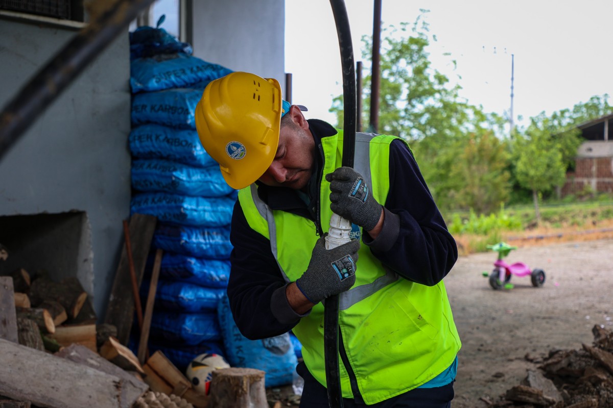 Kaynarca Ömerağa’da 2 bin 900 metrelik içme suyu hattı projesi tamamlandı